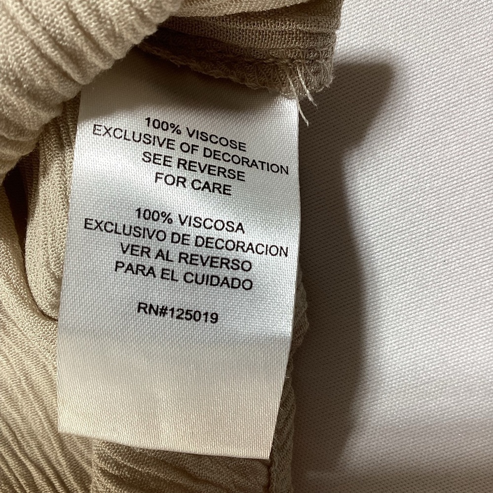 Joseph Beige/Taupe Crinkle Crochet Detail Blouse - Picture 6 of 10